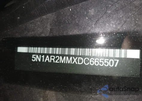 2013 Nissan Pathfinder Sv из США, поврежденный, VIN 5N1AR2MMXDC665507